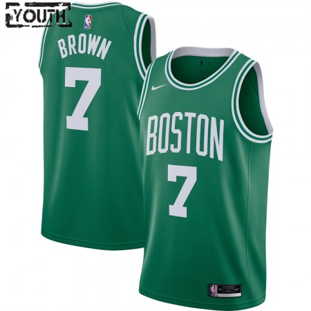 Maillot Basket Boston Celtics Jaylen Brown 7 2020-21 Nike Icon Edition Swingman - Enfant